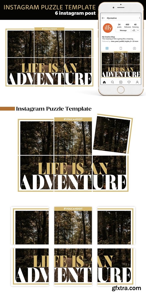 CM - Instagram Puzzle Template 4186903