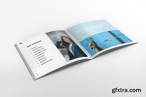 Stefanie Branding Square Brochure