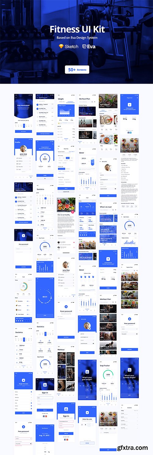 Eva: Fitness UI Kit