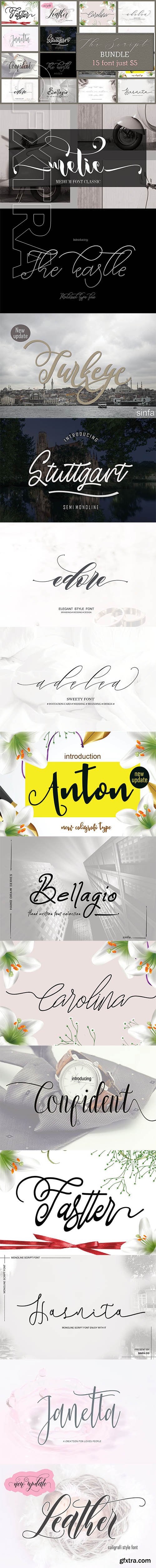 CreativeMarket - The Script Bundle 4242596