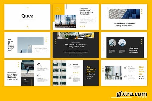 Quez Business - Powerpoint Google Slides and Keynote Templates