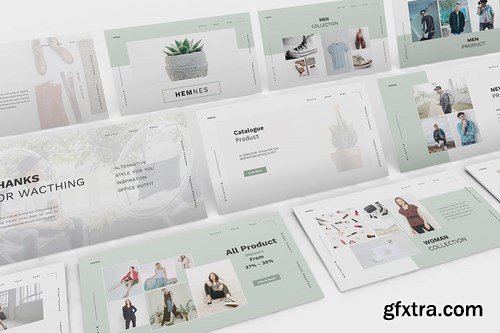 Hemnes Lookbook Powerpoint Google Slides and Keynote Templates