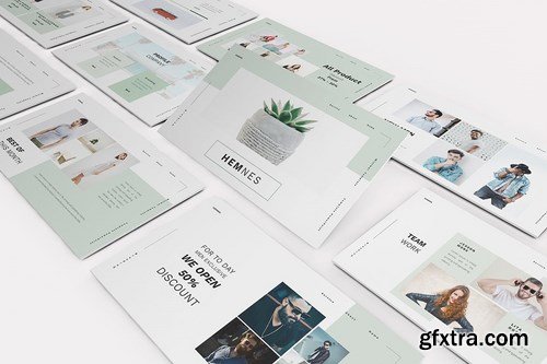 Hemnes Lookbook Powerpoint Google Slides and Keynote Templates