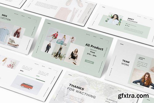 Hemnes Lookbook Powerpoint Google Slides and Keynote Templates