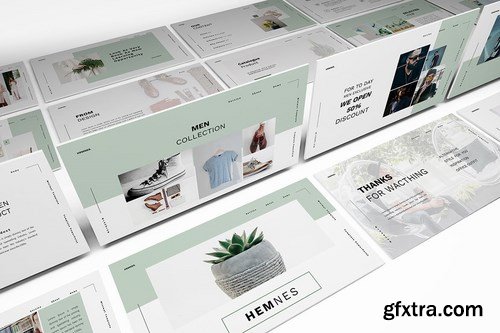 Hemnes Lookbook Powerpoint Google Slides and Keynote Templates