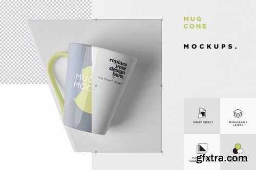 Mug Mockup - Cone Shaped