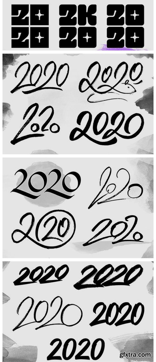 2020 Numbers Lettering Set 1946578