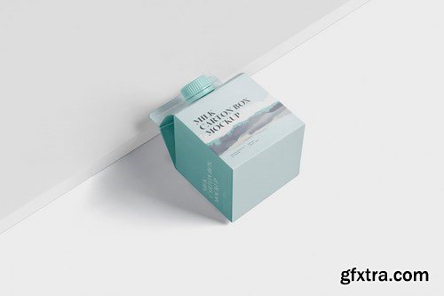 Juice - Milk Mockup - 250ml Carton Box - small siz