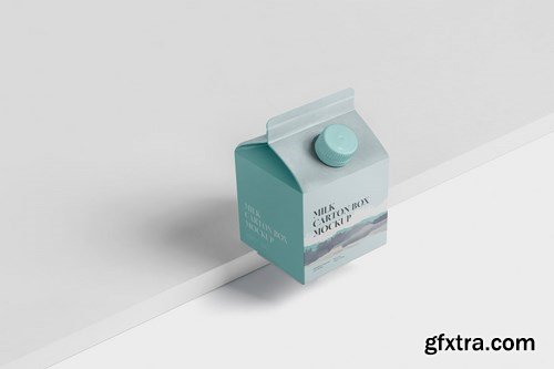 Juice - Milk Mockup - 250ml Carton Box - small siz