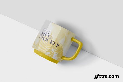 Mug Mockup - Square Shaped