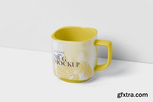 Mug Mockup - Square Shaped