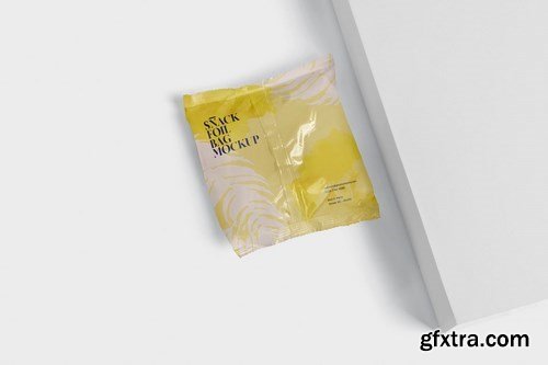 Snack Foil Bag Mockup - Square Size - Small