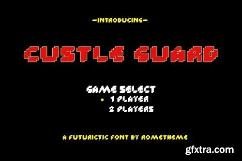 Custle Guard - Retro Bitmap Typeface