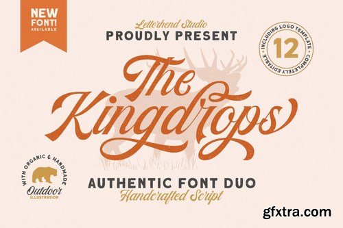 CM - The Kingdrops - Font Duo &amp; Logos 4245463