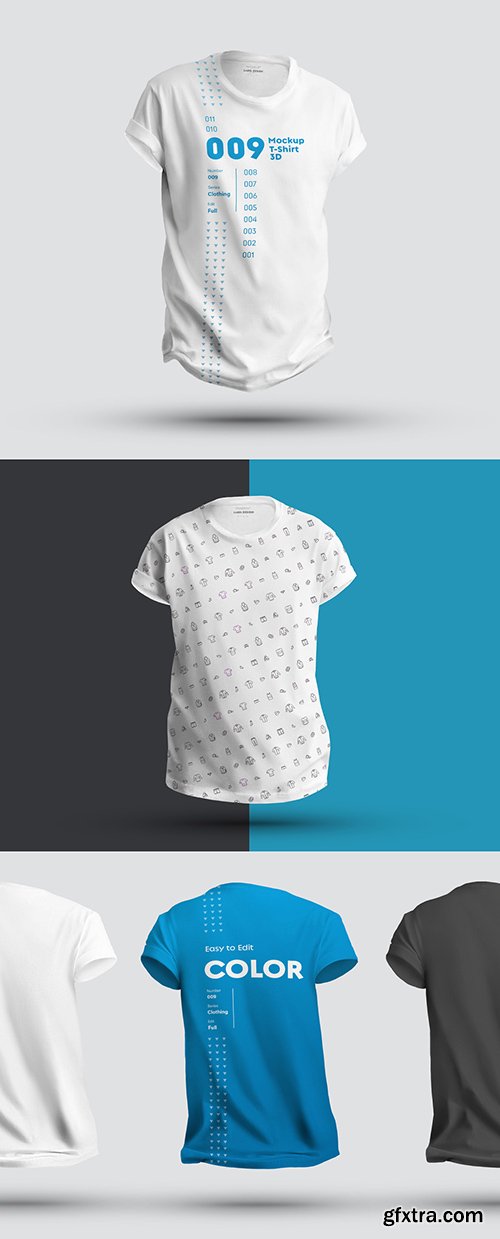 3 T-Shirt Mockups 296391455