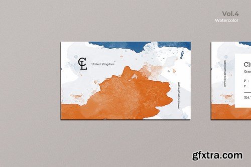 Business Card Watercolor Vol. 4