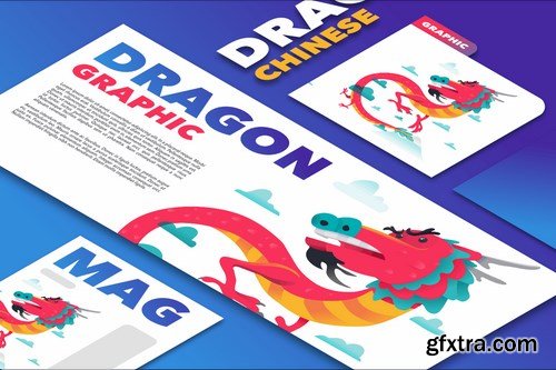 Chinese Dragon mockup template