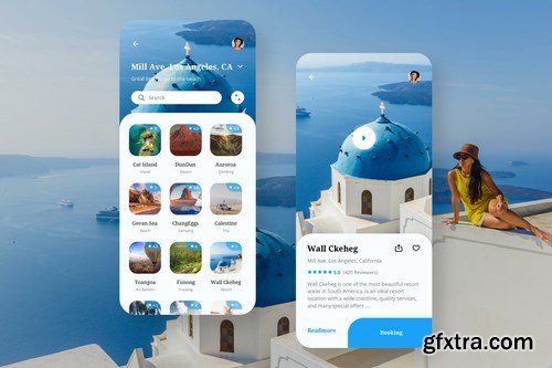 Travel Mobile App UI