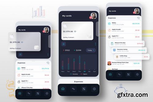 Finance Management Mobile UI Kit