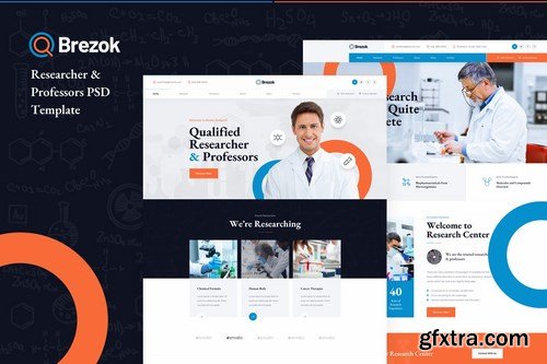 Brezok - Researcher & Professors PSD Template