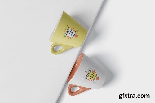 Espresso Cup Mockup - Cone Shaped - Small