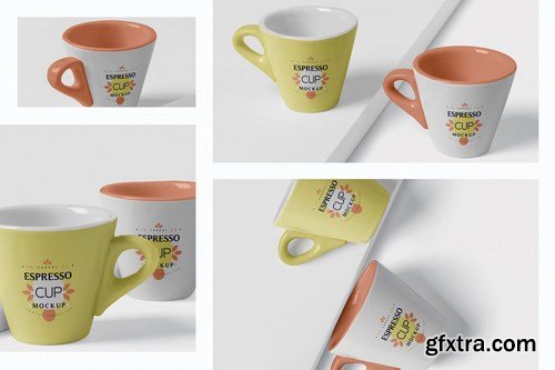 Espresso Cup Mockup - Cone Shaped - Small