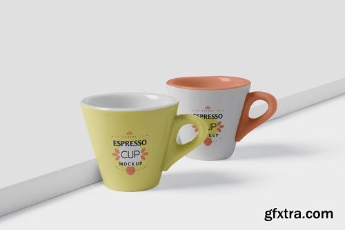 Espresso Cup Mockup - Cone Shaped - Small