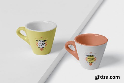 Espresso Cup Mockup - Cone Shaped - Small