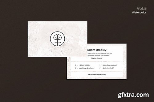 Business Card Watercolor Vol. 5