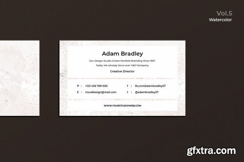 Business Card Watercolor Vol. 5