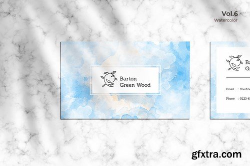 Business Card Watercolor Vol. 6