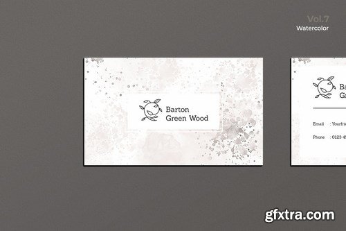 Business Card Watercolor Vol. 7