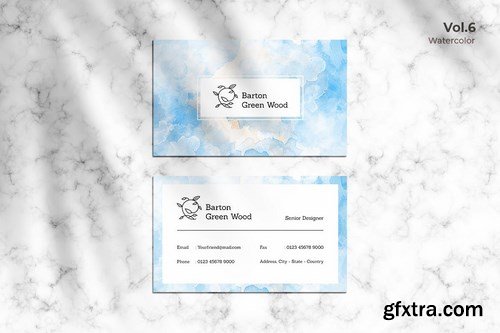 Business Card Watercolor Vol. 6