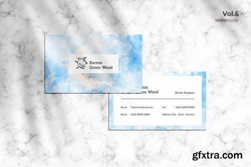 Business Card Watercolor Vol. 6