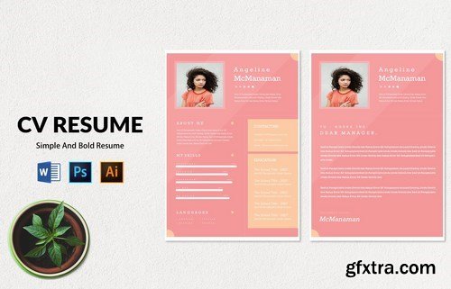 CV Resume Modern And Simple