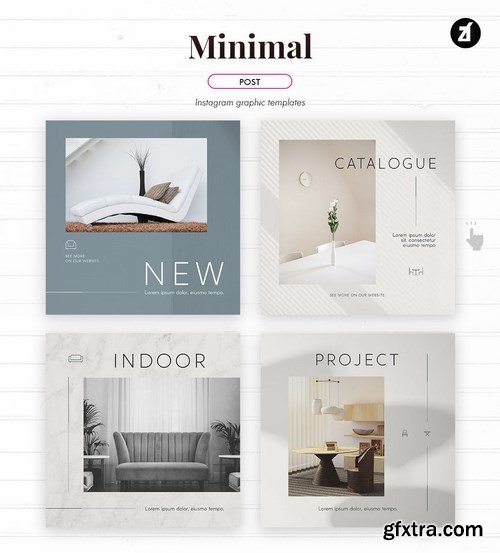 Minimal social media graphic templates