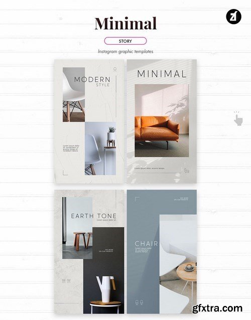 Minimal social media graphic templates