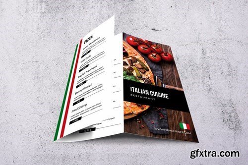 Italian Cuisine Elegant Trifold Menu