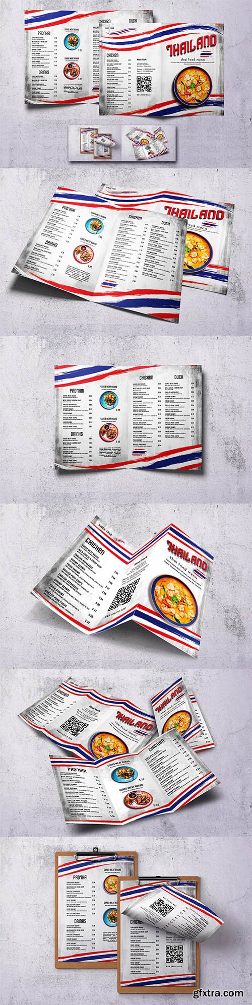 Thai Cuisine Food Menu Bundle