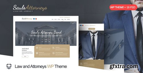 ThemeForest - Lawyer & Attorney WordPress Theme - SaulsAttorneys v1.2.8 - 19454599