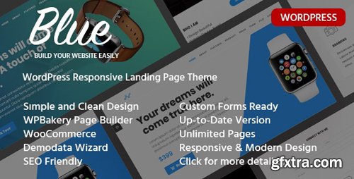 ThemeForest - Blue v1.3.2 - Product Landing Page WordPress Theme - 19352031