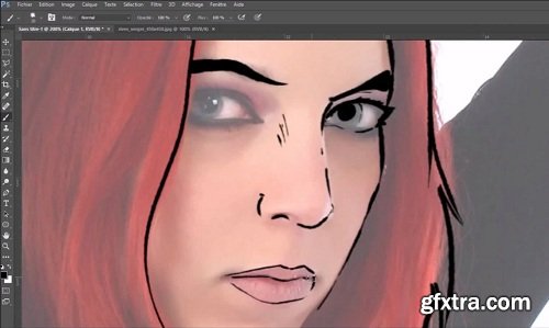 PHOTOSHOP: How to draw a comicbook illustration based on a real picture