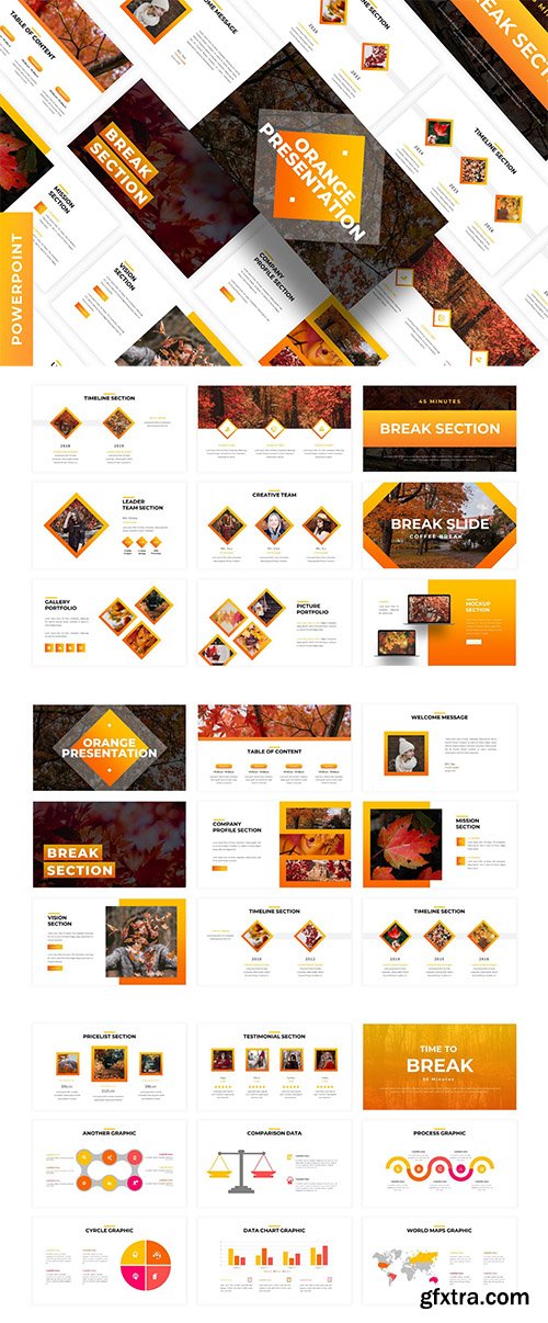 Orange - Business Powerpoint Template