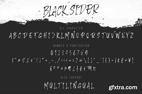 Black Slider Font