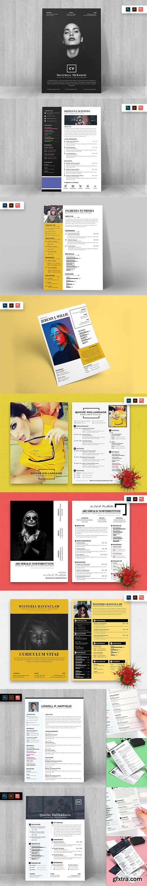 Resume CV Templates 71-80