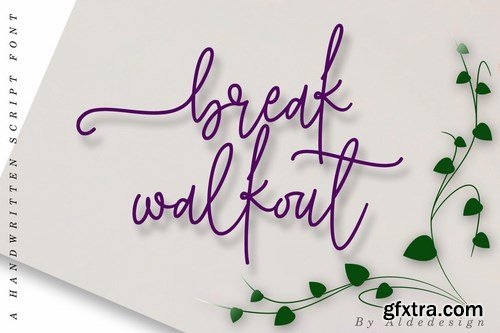 Break Walkout Font