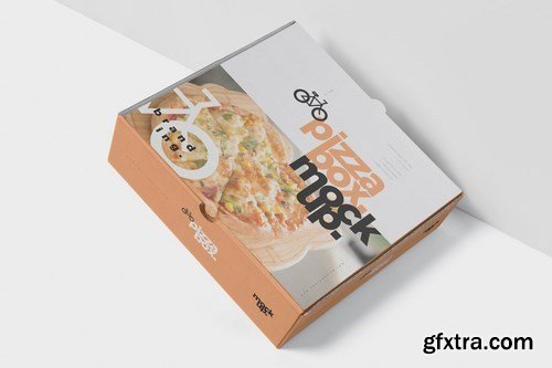 Pizza Box Mockup - Double Pack