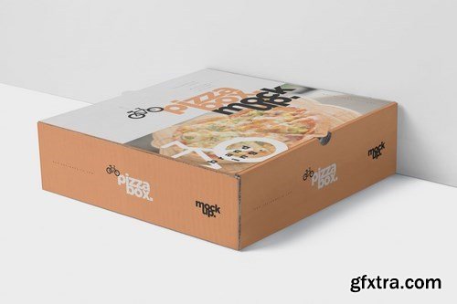 Pizza Box Mockup - Double Pack