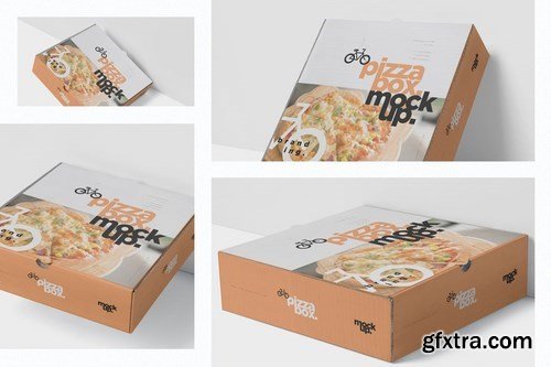 Pizza Box Mockup - Double Pack