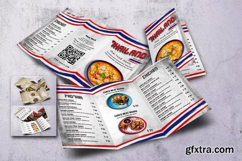 Different Countries Trifold Food Menu Bundle